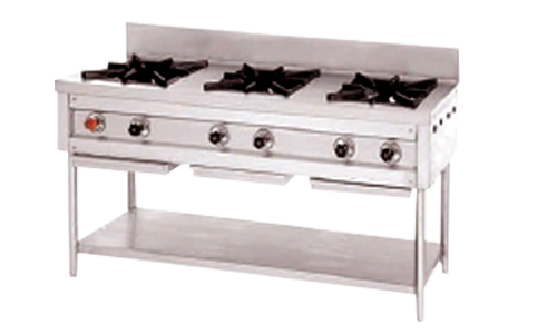 three burner range